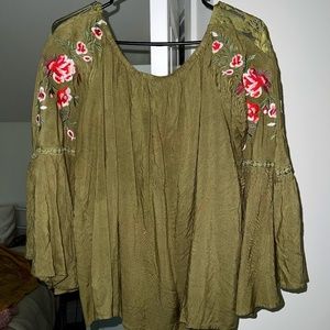Boho Floral Blouse